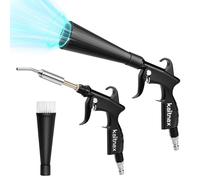 Kaitnax Dry Cleaning Gun Car Cleaning Air Blow Gun, High Pressure Car Interior Detailing Tool with Nozzle & Dusting Brush, Quickly Removes Dirt & Dust (Air Compressor Required)
