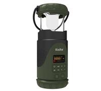 Kaito KL101 Emergency Camping Lantern & Flashlight, Hand Crank & Solar Powered, 5000mAh Rechargeable Battery, AM/FM/Weather Radio, Waterproof, SOS Alarm, USB Charging