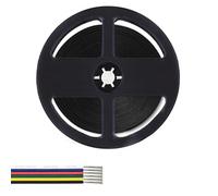 KAITOK 6Pin RGBWW Wire Extension Cable, 12V RGB+CCT Led Lights Wires Strip Kit Extend Wire for 5050 LED RGBW Strip 6 Colors (10m)