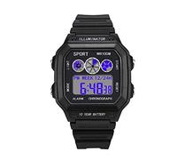 Kaitoly 2019 Newest Watches Men's Digital Sports Casual Watch LED Military Waterproof Wrist Watch Outdoor Electronic Army Alarm Stopwatch Wacthes (Black)
