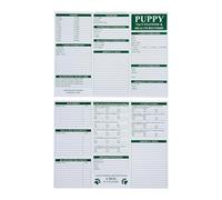 KAIU 100 Pack Puppy Shot Record Cards, Dog Vaccination Record Cards, Tri-fold Dog Health Record Sheets, Canine Health Log for Shots, Breeders & Pet Owners, Essential Puppy Supplies