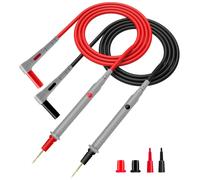 KAIWEETS Silicone Test Leads Multimeter Probes 48-Inch Silicone Wire Gold-Plate