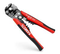 KAIWEETS Wire Strippers Electrical, 3 in 1 Wire Cutters, Electrical Tools Terminal Crimper for Electricians, Circuit, Distribution Box Repair, AWG 10-22, Pressure Adjust Rotary Switch, SK5 Cutter