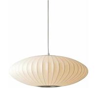 kaixunl Silk Pendants Light, 19.7 Inch White Bubble Pendant Lights, Imitation Silk Lampshade, Modern Lantern Pendant Lighting Fixture for Living Room Dining Room Kitchen Island Restaurant Foyer