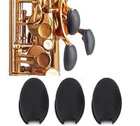 KAIY 3Pcs Saxophone Rubber Thumb Rest, Black Silicone Thumb Rest Palm Key Risers Finger Protector, for Alto Tenor Soprano Sax Key Pad Accessories