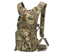 Kaiyei Military Bicycle Backpack 15L Camouflage Casual Multi-Pocket Durable Waterproof Travel Tactical Climbing Trekking Hiking Sports Small Backpack Bag Army Day Pack CP Camouflage
