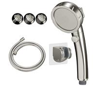 KAIYING Drill-Free High Pressure Shower Head with Hose & ON/Off Pause Switch 3 Spray Modes Water Saving Powerful Handheld Shower Heads that Increase Water Pressure (Shower Head+Bracket+Hose)