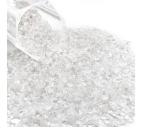 Kaiyuan Dynasty 0.5LB（230g 5-7mm Clear Crystal Chips Bulk Crushed Stones Natural Gemstones Crystals for Vase Fillers, Aquarium Gravel Rocks and Home Decoration