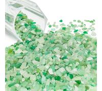 Kaiyuan Dynasty 0.5LB（230g 5-7mm Green Crystal Chips Bulk Crushed Stones Natural Gemstones Crystals for Vase Fillers, Aquarium Gravel Rocks and Home Decoration