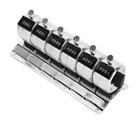 KAIYUEMAOYI 0-9999 Stainless Steel Mechanical Counter, Counter for Counting People, Ticket Vendors, Inventories