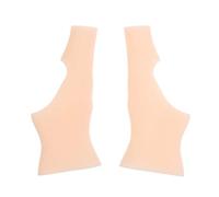 KAIYUEMAOYI 2 Pieces Silicone Wrist Brace Thumb Support Relief Gloves Wrist Compression Gloves Soft Gel Material Suitable for Hand Management Elder, Nude, One