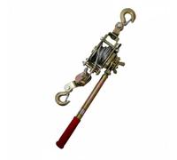 KAIYUEMAOYI Cable Tensioner Mechanical Puller Hand Winch Sturdy Alloy Frame Ergonomic Rubber Handle Suitable for Landscaping Workshop Vehicle Recovery, 1T, Multi-Function Hook