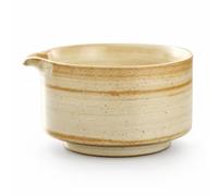 KAIYUEMAOYI Ceramic Matcha Bowl, 600ml Wabi, Handcrafted Finish, Traditional Tea Ware, Relaxing, for Culinary Artists, White, Single Bowl - Brushed White