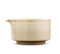 KAIYUEMAOYI Ceramic Matcha Bowl, 600ml Wabi, Handcrafted Finish, Traditional Tea Ware, Relaxing, for Culinary Artists, White, Single Bowl - Half Glazed Brushed White