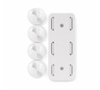 KAIYUEMAOYI Cord Clips and Socket Holder Set Cord Organizer for Desk and Home Office Cable Management - for Cables, 5PCS-插卡-白色【1孔+排插】