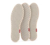 KAIYUEMAOYI Deodorizing Sweat Absorbing Inserts, Layered Textile - 93.2 Reduction - 96.4% Odor - Plant Fiber Top - Odor Reducing Wrapped, 3 Pairs Upgraded Bamboo Charcoal Odor-Removing Beige, 40