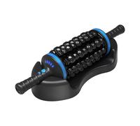 KAIYUEMAOYI Electric, Percussive Roller Massager for The Body, Portable, with Five Adjustable Levels, Bidirectional Rotation and Secure Grip, Black Blue