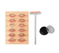 KAIYUEMAOYI Eyelash Prints with Ink Pads - Ideal for on The Go And for Quick, Uncomplicated under-lash Makeup.