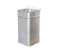 KAIYUEMAOYI Galvanized Trash Can Insert Tall Rectangular Bin with Convenient Handle for Lifting Suitable for and Household Settings