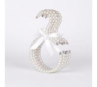 KAIYUEMAOYI Hanger with Bow Design, Accessory Hanger for, Hat Hanger for Adults, White Pearl, 3 Pieces