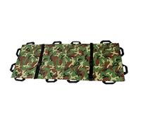 KAIYUEMAOYI Lightweight and Safe Canvas Folding Stretcher Includes Heavy Duty Emergency Stretcher Medical Transfer Unit for M, Camouflage, 195 x 70cm