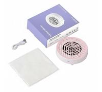 KAIYUEMAOYI Nail Dust Collector Compact Desktop Appliance with Quiet Filtration High-Speed Fan Efficient Suction Replaceable System Suitable for Home Manicure DIY Gift Giving, White Pink