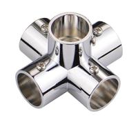 KAIYUEMAOYI Round Tube Connector, Sturdy and Practical, for 2.5cm (1in) X 25mm (1in) Tubes, for Clothes Rails, Home Displays, 5 Way