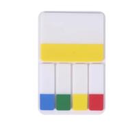 KAIYUEMAOYI Student Sticky Notes Sided Sticky Pads Transparent Repositionable Index Tabs Polypropylene Design Writable Both Sides Suitable for Marking Books Academic Office Work, Yellow (2 inch)