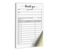 KAIYUEMAOYI Tracing Book Order Book Invoice Pad Duplicate Carbonless 2 Part Record Book with Rigid Back Tear