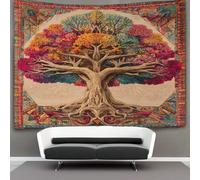 kaiyun 100cmx150cm Tapestry The Tree of Life Is Bright And Vibrant in Color Tapestries 3D Printing Wall Hanging Home Decorations