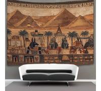 kaiyun 130cmx150cm Tapestry Ancient Egyptian Murals of The Pyramids of Giza Tapestries 3D Printing Wall Hanging Home Decorations