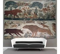 kaiyun 130cmx150cm Tapestry Cave Paintings Tapestries Tropical Forests And People 3D Printing Wall Hanging Home Decorations