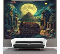 kaiyun 180cmx230cm Tapestry Ancient Egyptian Symbols Tapestries Pyramids 3D Printing Wall Hanging Home Decorations