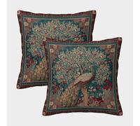 kaiyun 2 Pack 3D Pomegranate Trees, Tulips, Peacocks Cushion 3D Soft Touch Pillowcase,sofa Chair Home Furnishings 50x50cm