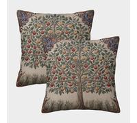 kaiyun 2 Pack Digital Printing 3D Medieval Art Style Tree Theme Square Cushion Cover 40x40cm Suitable for Outdoor Home Bed Decoration Pattern