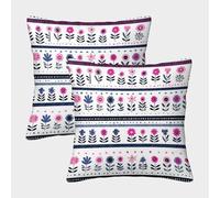 kaiyun 2 Pack Medieval-modern Style, Colorful Stripes Square Pillow Cover Cushion Cover 45x45cm Suitable for Sofa Bed Chair,3D Pattern