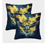 kaiyun 2 Pack Portrait of An Osprey Pillow Case 3D Printed Cushion Box Suitable for Home Living Room Decoration Car Pillow Case 45x45cm