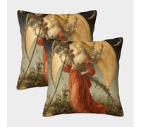 kaiyun 2 Pack The Harvest Goddess Personalised Cushion Cover Ceres And Sickle Home Sofa Decoration 40x40cm Pillow Covers