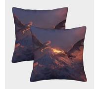 kaiyun 2 Pack Throw Pillowcase 40x40cmThe Griffin And The Dragon Fought A Desperate Battle Pattern Cushion Cover Home Decoration