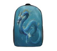 kaiyun A Giant Dragon Swam in The Sea Backpacks Kids Schoolbag with Adjustable Shoulder Strap Casual Daypack Sports Gym Outdoor 17inch