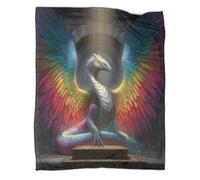 kaiyun A Giant Snake Dragon with Rainbow Wings Spread Out Blankets, Soft And Lightweight All Season Throws,Bedding for Kids And Adults,for Picnics,Travel,Home Decoration,70x80inch(180x200cm)