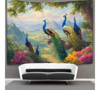 kaiyun A Group of Beautiful Peacocks Tapestry Bedroom Aesthetic - Indie Wall Room Decor Wall Hanging,Wall Art 150cmx200cm