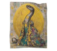 kaiyun A Snake in Gorgeous Attire Blanket 3D Printed Throws Suitable Teens Adults Soft Plush Suitable for Holiday Bed Sofa 40x50inch(100x130cm)