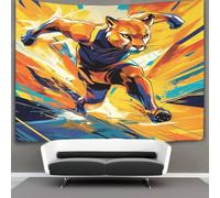 kaiyun Abstract Elements Tapestry Puma Wall Hanging Tapestries for Bedroom Living Room Apartment Dorm Decorations Wall Art Decor 130cmx150cm