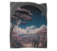 kaiyun African Style Blanket - Versatile Warm Bedding Elephant Soft And Comfortable Travel Bed Throws And Patchwork Quilts 80x90inch(200x230cm)