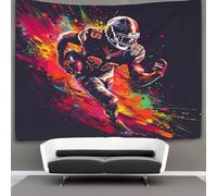 kaiyun American Football Tapestry,Players Wall Hanging,Wall Art for Bedroom Aesthetic Home Decoration for Living Roombedroom 100cmx150cm