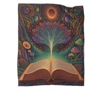 kaiyun An Open Book Outdoor Camping Printed Soft Breathable Warm Blanket Four Seasons Bedroom Bedspread 50x60inch(127x152cm)