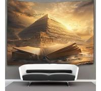 kaiyun Ancient Egypt Tapestry Wall Hanging,Pyramid Book for Bedroom Decor Birthday Party Celebration Or Garden Backdrop 70cmx100cm