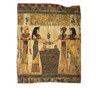 kaiyun Ancient Egyptian Art Super Soft Blanket | Historical Mural Style Throws | Fluffy And Comfortable Travel Cover,70x80inch(180x200cm)