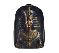 kaiyun Ancient Egyptian King Backpack for School Kids Elementary Middle Travel Bag Mythical PharaohBoys Girls Lightweight Schoolbag 17inch